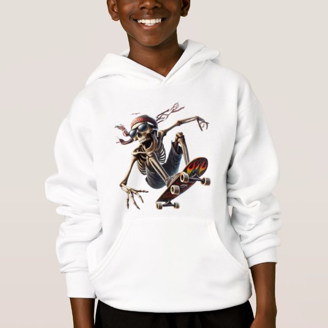 T-shirt skateboard de course et de roulis (Devant)