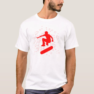 T-shirt skateboard de haute fidélité. bulles et cercles ro