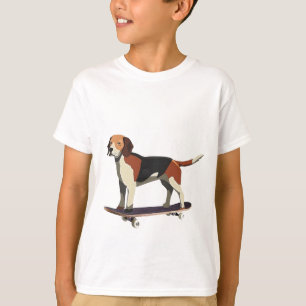T-shirt Skateboard dog, Beagle