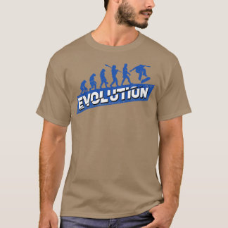 T-shirt Skateboard Evolution Skateboarder Cadeau