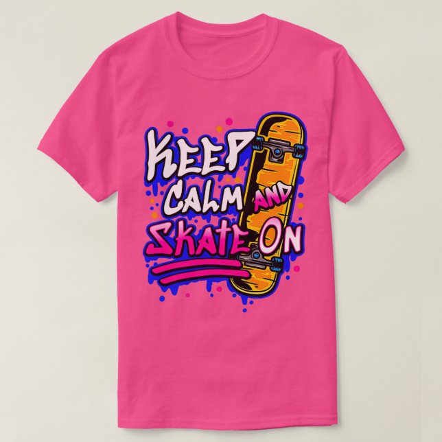 T-shirt Skateboard Funny Skateboard Gift Skateboard (Design devant)