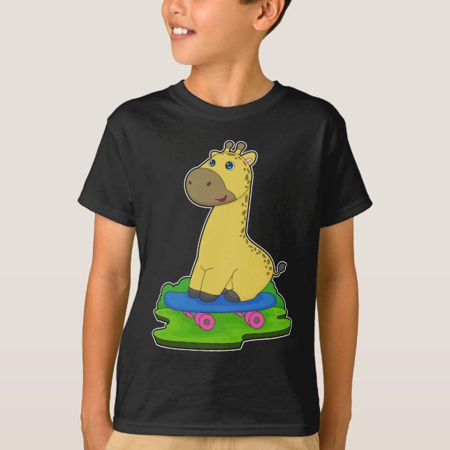T-shirt Skateboard girafe (Devant)