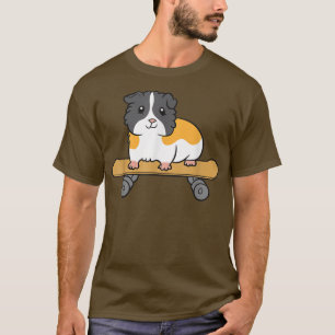 T-shirt Skateboard Guinée Pig Cute Patinage Guinée Pig