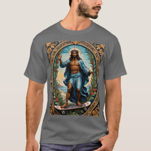 T-shirt Skateboard Jesus Holy Icon Tee