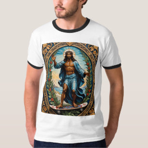 T-shirt Skateboard Jesus Sacred Icon Art Graphic Tee