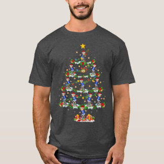 T-shirt Skateboard Lover Xmas Lights Skateboard Chri