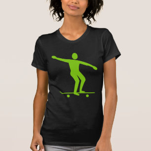 T-shirt Skateboard - Martian Green