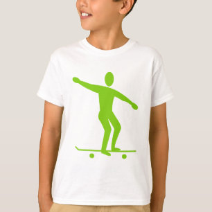 T-shirt Skateboard - Martian Green