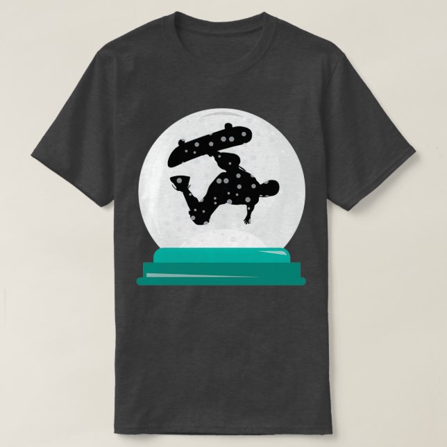 T-shirt Skateboard Noël Skateboard Sno (Design devant)