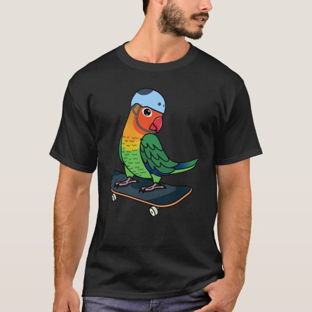 T-shirt Skateboard Parrot I Fischers Lovebird (Devant)