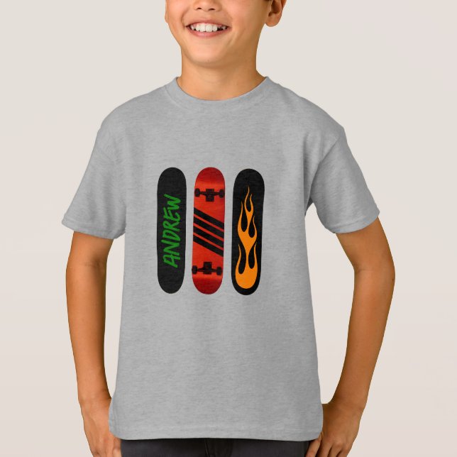 T-shirt Skateboard personnalisé (Devant)