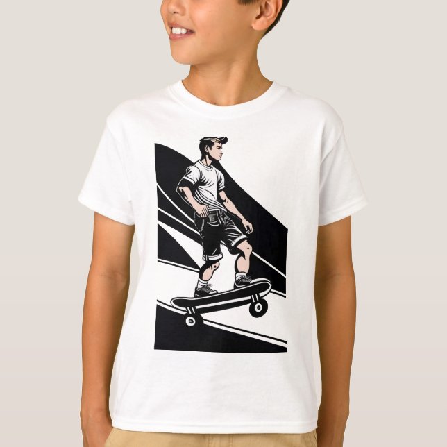 T-shirt Skateboard pour enfants (Devant)