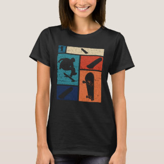 T-shirt Skateboard Retro