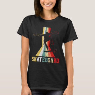 T-shirt Skateboard rétro skateboardeur skateboarding