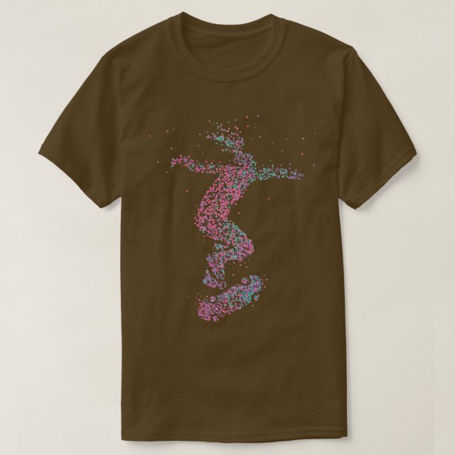 T-shirt Skateboard Skate Compétences Tricks Skatepark (Design devant)