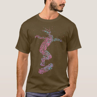 T-shirt Skateboard Skate Compétences Tricks Skatepark
