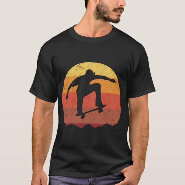 T-shirt Skateboard Skateboard Cadeau Pour Skateboarders (Devant)