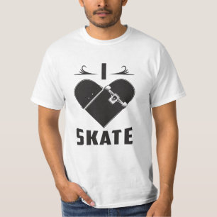 T-shirt Skateboard Skateboard Kickflip Sketch Funny Gift I