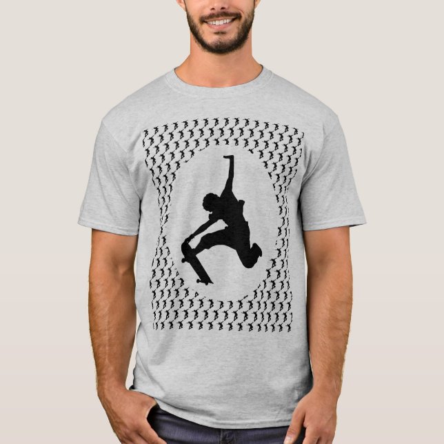 T-shirt Skateboard Skateboard Skateboard Silhouette (Devant)