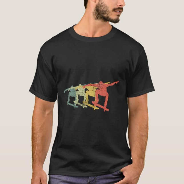 T-shirt Skateboard Skateboarder Kickflip Ollie Cadeau (Devant)