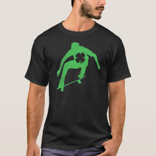 T-shirt Skateboard Skater St Patrick's Day Irlandais Saint