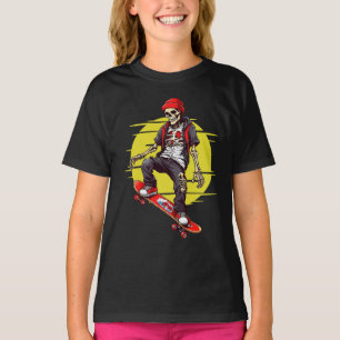 T-shirt Skateboard Skeleton