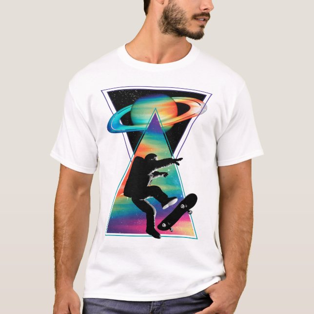 T-shirt Skateboard spatial (Devant)