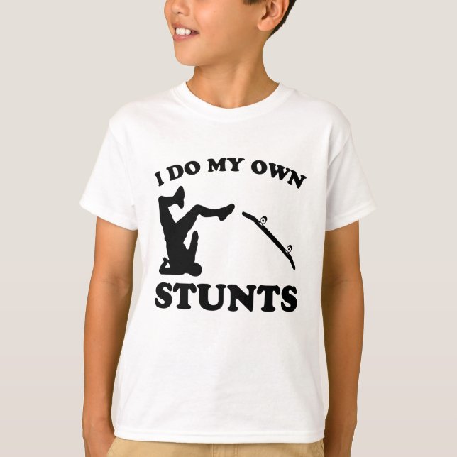 T-shirt Skateboard Stunts Amusants Skateboard Cadeau (Devant)