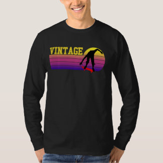 T-shirt Skateboard vintage Retro Silhouette Skater Boy
