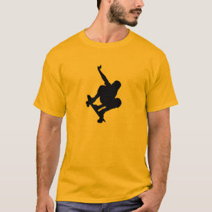 T-shirt Skateboarding jaune-orange