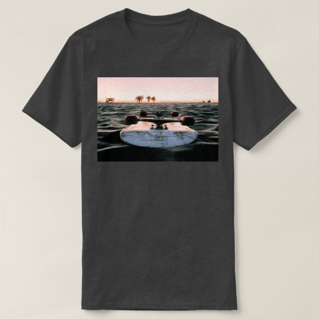 T-shirt skater extrême cascade utilisation skateboard dans (Design devant)