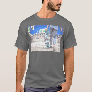 T-shirt skater extrême cascade utilisation skateboard dans