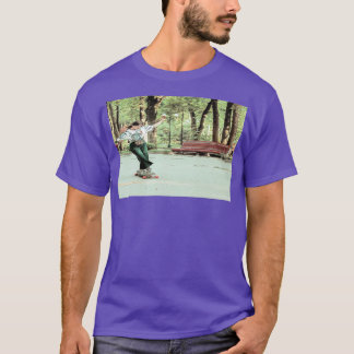 T-shirt skater extrême cascade utilisation skateboard dans