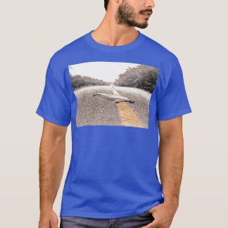 T-shirt skater extreme stunt using skateboard in extreme o