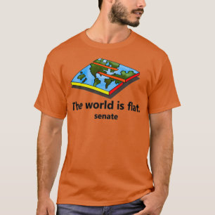 T-shirt skatethe du sénat le monde est plat
