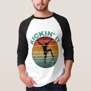 T-shirt Skateur de skateboard vintage qui déchire