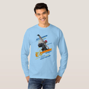 T-shirt Skateur de Sport Extrême Rétro Homme Manches Lg.