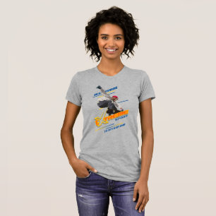 T-shirt Skateuse de Sport Extrême Rétro Femme Ajustement