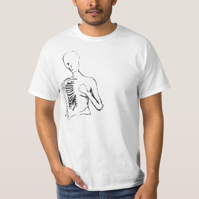 T-shirt skele isolé (Devant)