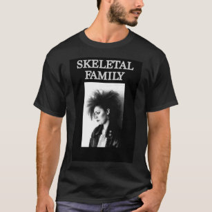 T-shirt Skeletal Family groupe punk 80's