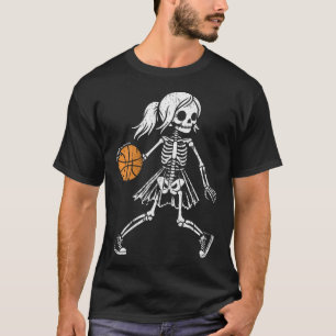 T-shirt Skeletball éffrayant Salle de basket-ball Éffrayan