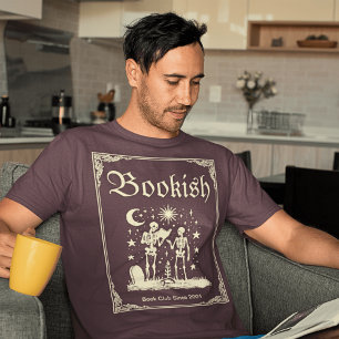 T-shirt Skeleton Amis Lecture Livre Aesthétique