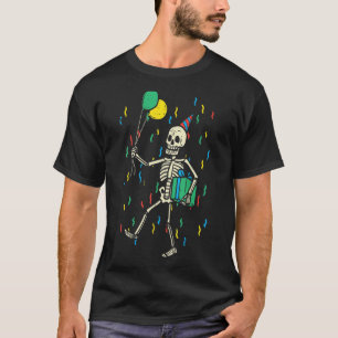 T-shirt Skeleton Anniversaire Funny Happy Halloween Annive