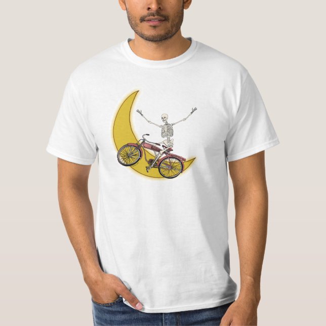 T-shirt Skeleton Bicycle (Devant)