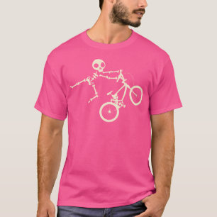 T-shirt Skeleton Bmx Cool Cyclistes à noyau dur