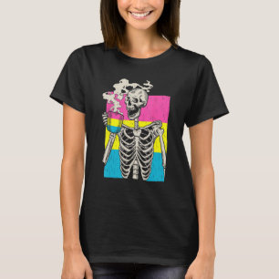 T-shirt Skeleton Boire Café LGBT Q Pride Pansexual Pa