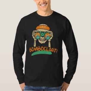 T-shirt Skeleton Bomboclaat Jamaïque Slang Word Summer Vac
