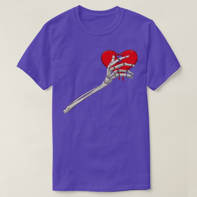 T-shirt Skeleton Broken Heart Bones Divorce Breakorce Hear (Design devant)