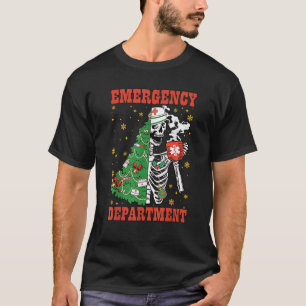 T-shirt Skeleton Café Christmas Emergency Department ER