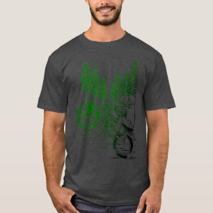T-shirt Skeleton chevauchant une roue motocyclette motoc m